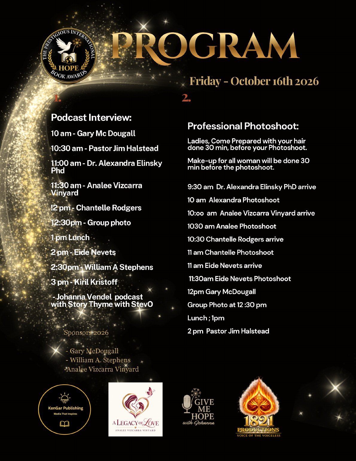 Voices of Hope Magazine 2026 Gala Edition preview page 2