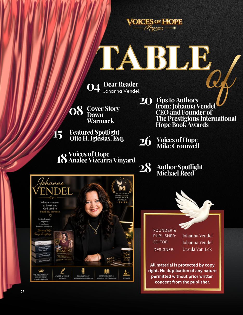 Voices of Hope Magazine Volume 3 preview page 2