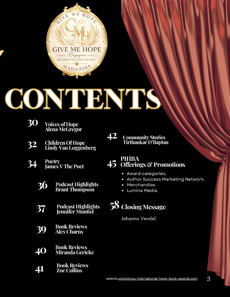 Voices of Hope Magazine Volume 3 preview page 3