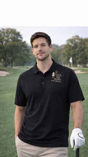 Give Me Hope Premium Black Golf Shirt