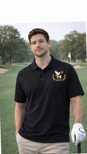 PIHBA Premium Black Golf Shirt
