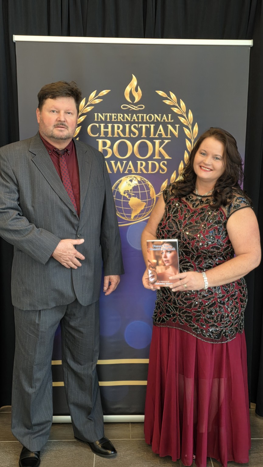 Johanna Vendel with her husband Lorenz at the International Christian Book Awards